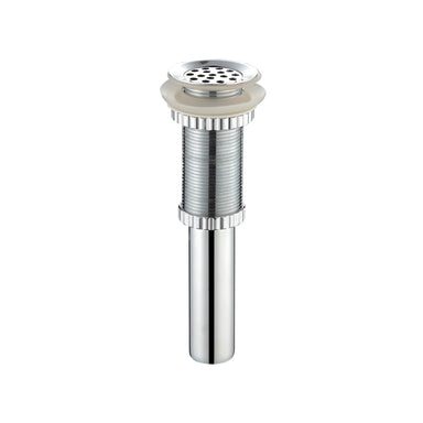 Brushed Nickel Sink Pop Up Drain Stopper - No Overflow, For Vessel Basins