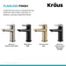KRAUS Indy Single Handle 2-Pack Bathroom Faucet in Spot Free Stainless Steel KBF-1401SFS-2PK | DirectSinks