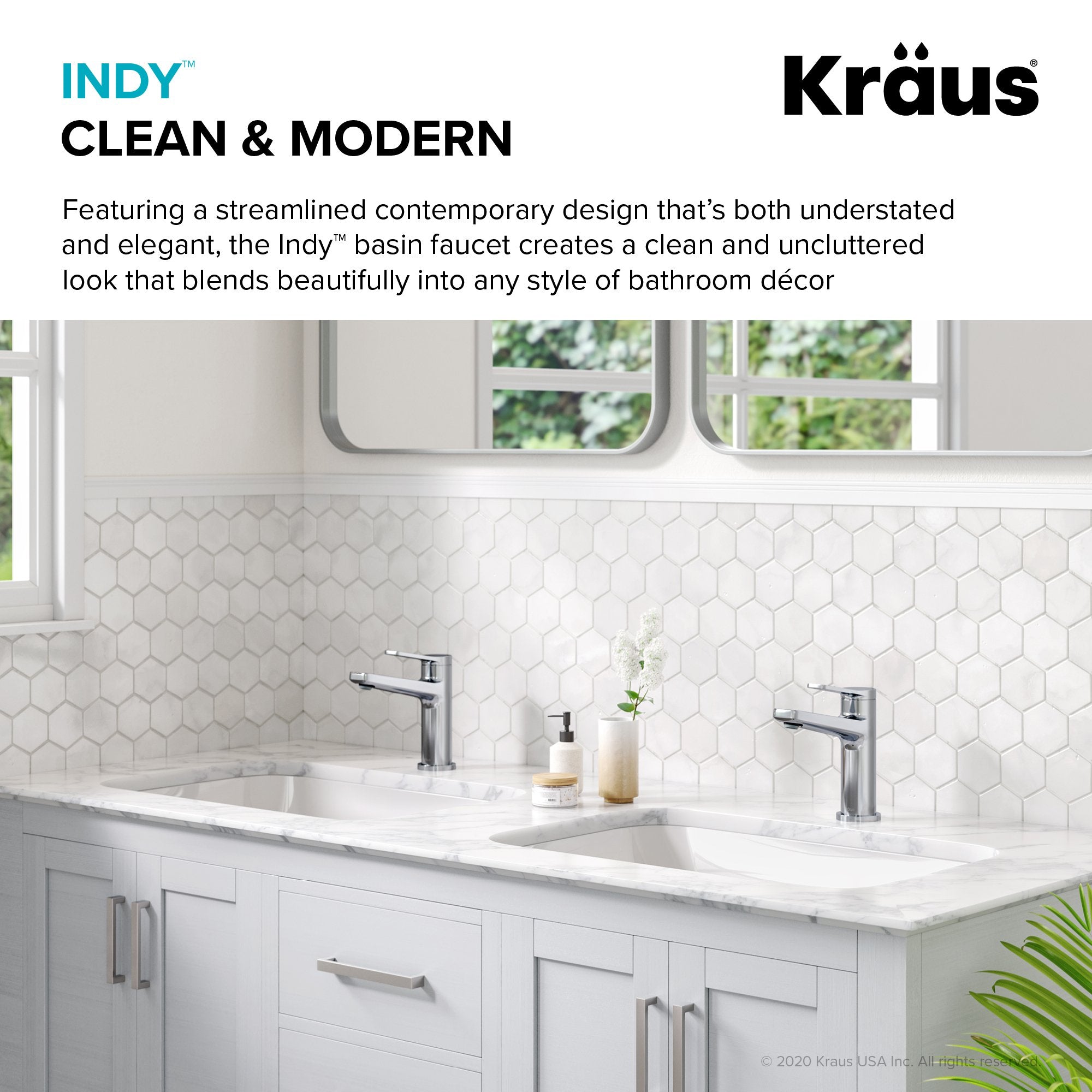 KRAUS Indy Single Handle Bathroom Faucet with Matching Pop-Up Drain in Chrome KBF-1401CH-PU-11CH | DirectSinks