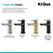 KRAUS Indy Single Handle Bathroom Faucet with Matching Pop-Up Drain in Spot Free Stainless Steel/Satin Nickel KBF-1401SFS-PU-11SN | DirectSinks