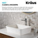 KRAUS Indy Single Handle Vessel Bathroom Faucet in Chrome KVF-1400CH | DirectSinks