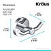 KRAUS Indy Single Handle Vessel Bathroom Faucet with 24" Towel Bar, Paper Holder, Towel Ring and Robe Hook in Chrome C-KVF-1400-KEA-188CH | DirectSinks