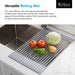 KRAUS Multipurpose Over Sink Roll-Up Dish Drying Rack in Black-Kitchen Accessories-KRAUS