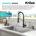 KRAUS KSD-54 Black Stainless Soap Dispenser-Soap Dispensers-DirectSinks