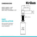 KRAUS KSD-54 Chrome Soap Dispenser-Soap Dispensers-DirectSinks