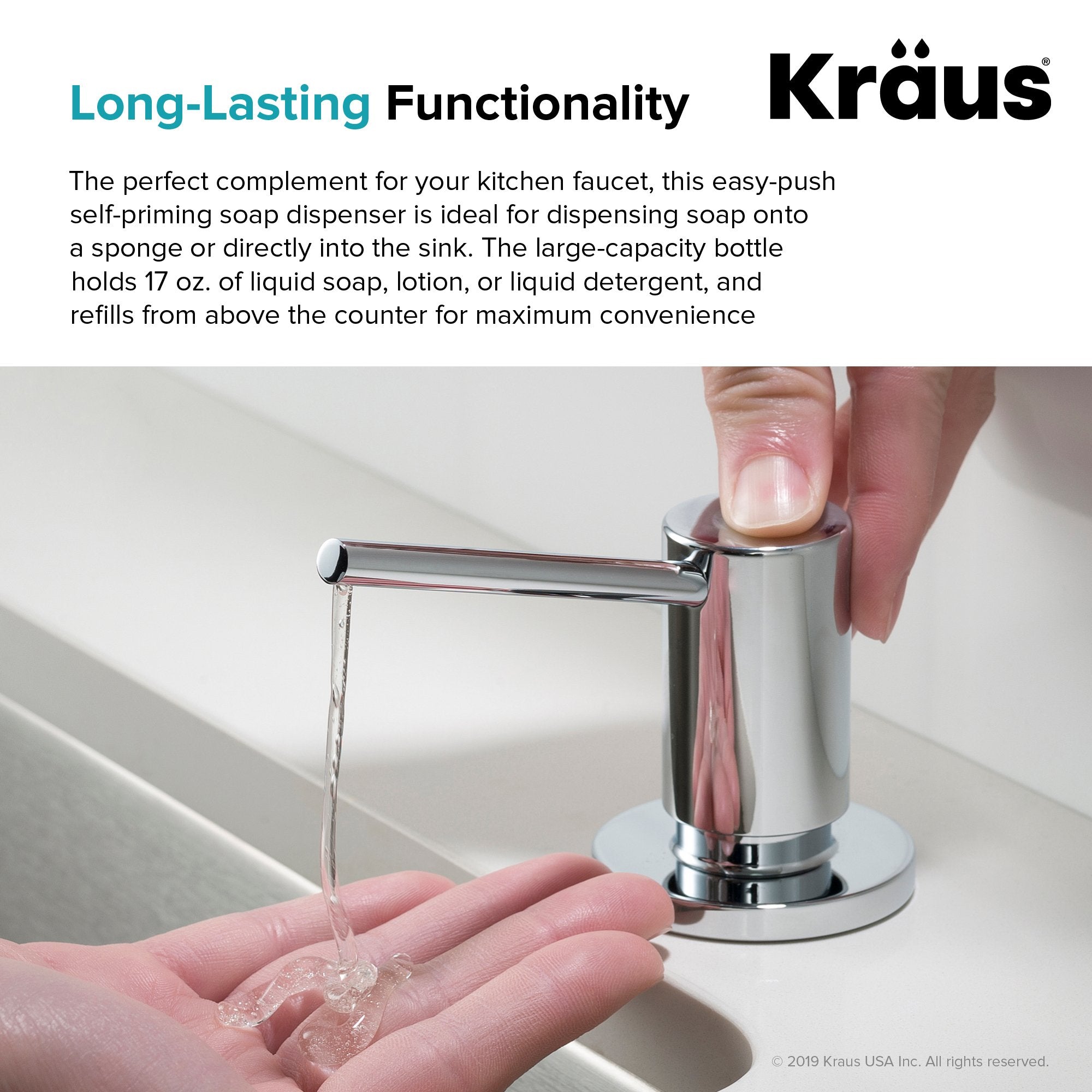 KRAUS Kitchen Soap Dispenser, KSD-43-Soap Dispensers-KRAUS