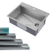 KRAUS Kore 28" Drop-In Workstation 16 Gauge Stainless Steel Single Bowl Kitchen Sink with Accessories-Kitchen Sinks-DirectSinks