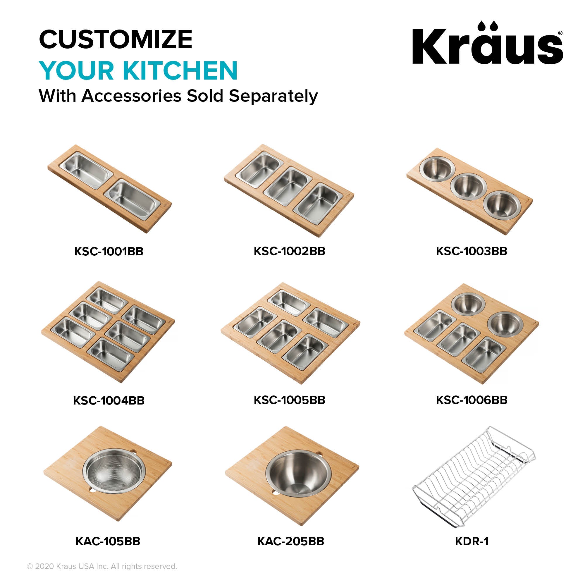 KRAUS Kore 30" 16 Gauge Farmhouse Workstation Kitchen Sink-Kitchen Sinks-DirectSinks
