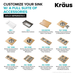 KRAUS Kore Workstation 23" Undermount Kitchen Sink in 16 Gauge PVD Gunmetal-Kitchen Sinks-DirectSinks
