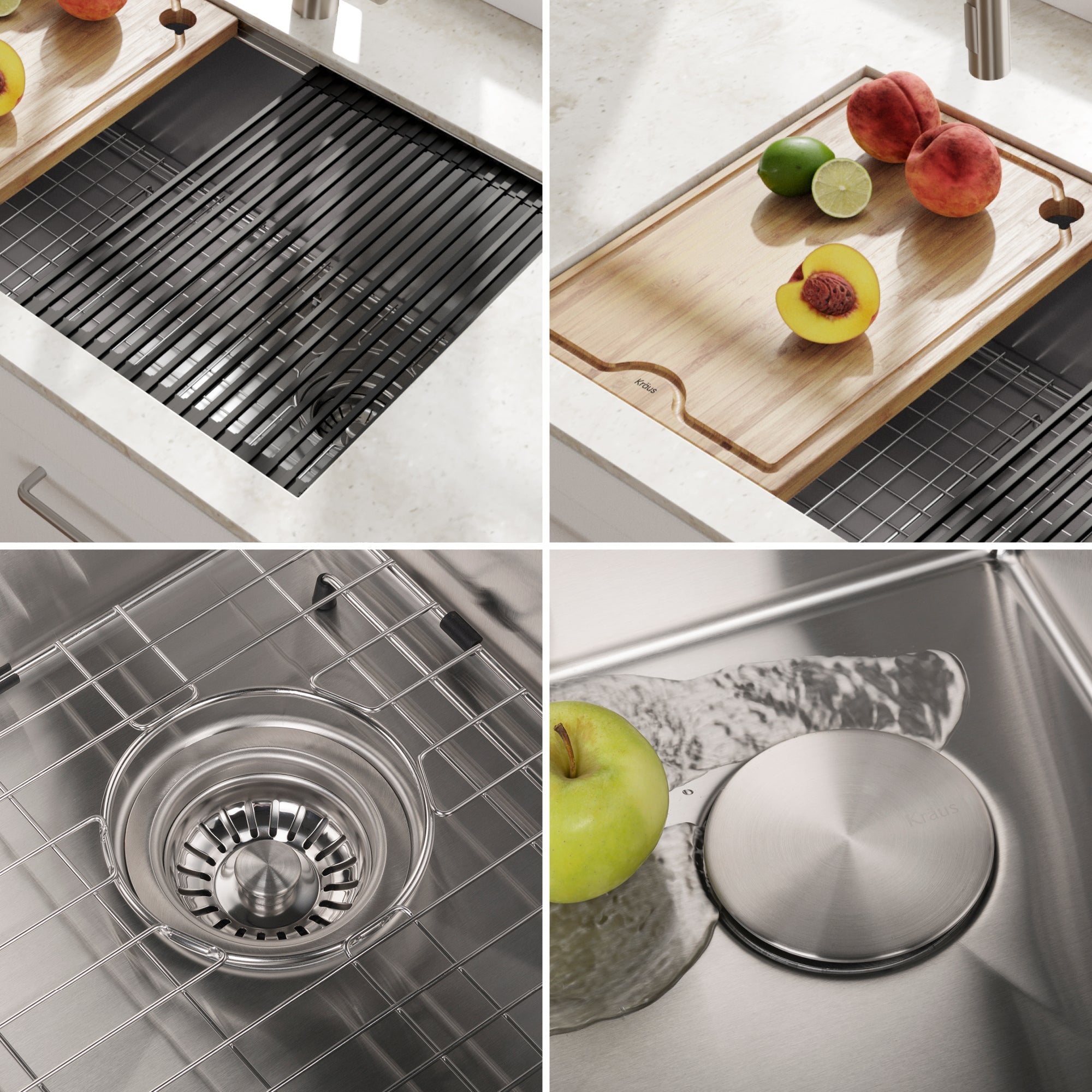 Kraus 30-Inch Undermount Single Bowl Stainless Steel Kitchen Sink