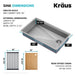 KRAUS Kore Workstation 32" Undermount 16 Gauge 5.5" Deep Single Bowl ADA Kitchen Sink-Kitchen Sinks-DirectSinks