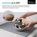 KRAUS Multipurpose Over Sink Roll-Up Dish Drying Rack in Grey-Kitchen Accessories-KRAUS