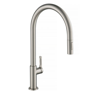 KRAUS Oletto High-Arc Single Handle Pull-Down Kitchen Faucet in Spot Free Stainless Steel KPF-2821SFS | DirectSinks