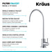 KRAUS Oletto Pull-Down Kitchen Faucet & Purita Water Filter Faucet in Chrome KPF-2620-FF-100CH | DirectSinks
