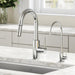 KRAUS Oletto Pull-Down Kitchen Faucet & Purita Water Filter Faucet in Chrome KPF-2620-FF-100CH | DirectSinks