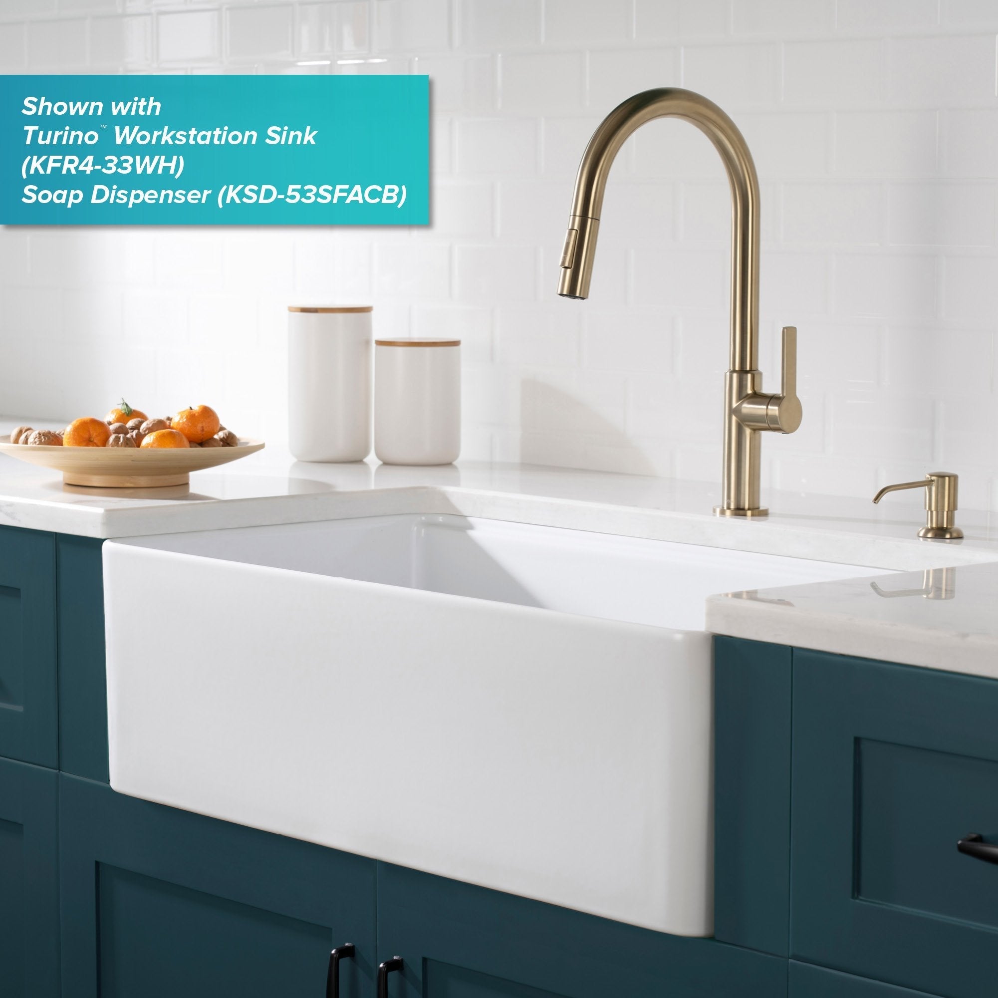 KRAUS Oletto Single Handle Pull-Down Kitchen Faucet in Spot Free Antique Champagne Bronze KPF-2820SFACB | DirectSinks