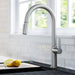 KRAUS Oletto Single Handle Pull-Down Kitchen Faucet in Spot Free Stainless Steel KPF-2820SFS | DirectSinks