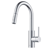 KRAUS Oletto Single Lever Pull Down Kitchen Faucet in Chrome