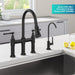 KRAUS Purita 2-Stage Under-Sink Filtration System with Allyn Single Handle Drinking Water Filter Faucet in Matte Black-FS-1000-FF-102MB