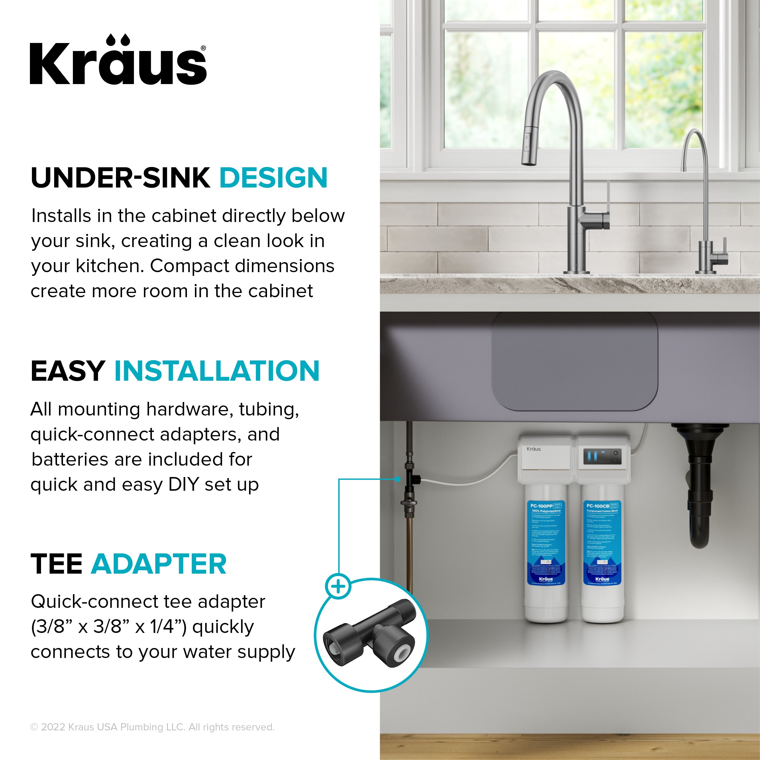 Water Filtration System  Under Sink & Faucet Filters for Kitchen