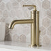 KRAUS Ramus Single Handle 2-Pack Bathroom Sink Faucet with Lift Rod Drain in Brushed Gold KBF-1221BG-2PK | DirectSinks