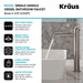 KRAUS Ramus Single Handle 2-Pack Vessel Bathroom Sink Faucet with Pop-Up Drain in Spot Free Stainless Steel KVF-1220SFS-2PK | DirectSinks