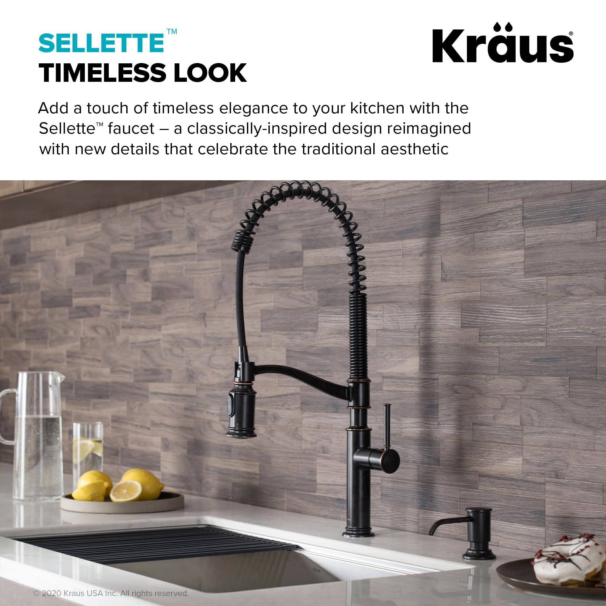 KRAUS Sellette Commercial Style Pull-Down Kitchen Faucet in Oil Rubbed Bronze KPF-1683ORB | DirectSinks