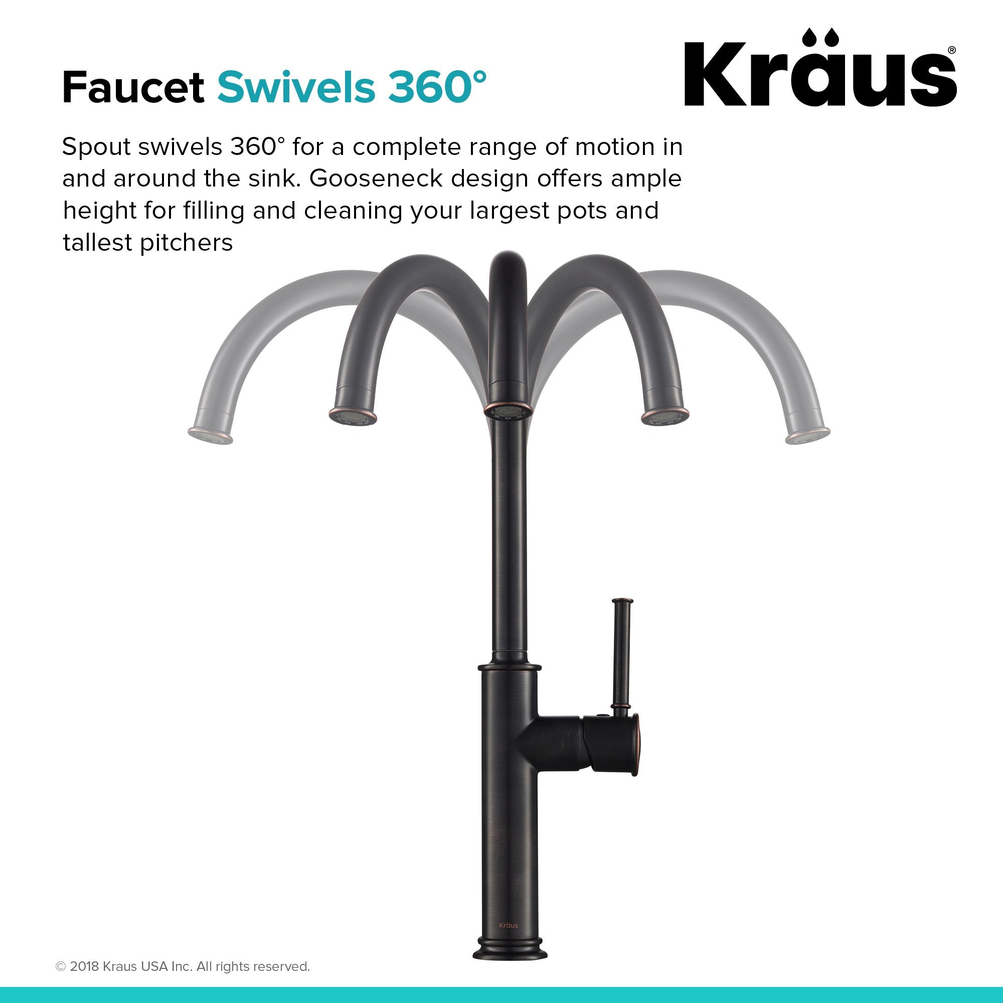 KRAUS Sellette Kitchen Bar Faucet in Oil Rubbed Bronze KPF-1681ORB | DirectSinks