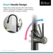 KRAUS Sellette Single Handle Pull Down Kitchen Faucet with Deck Plate and Soap Dispenser in Oil Rubbed Bronze KPF-1680ORB-KSD-80ORB | DirectSinks