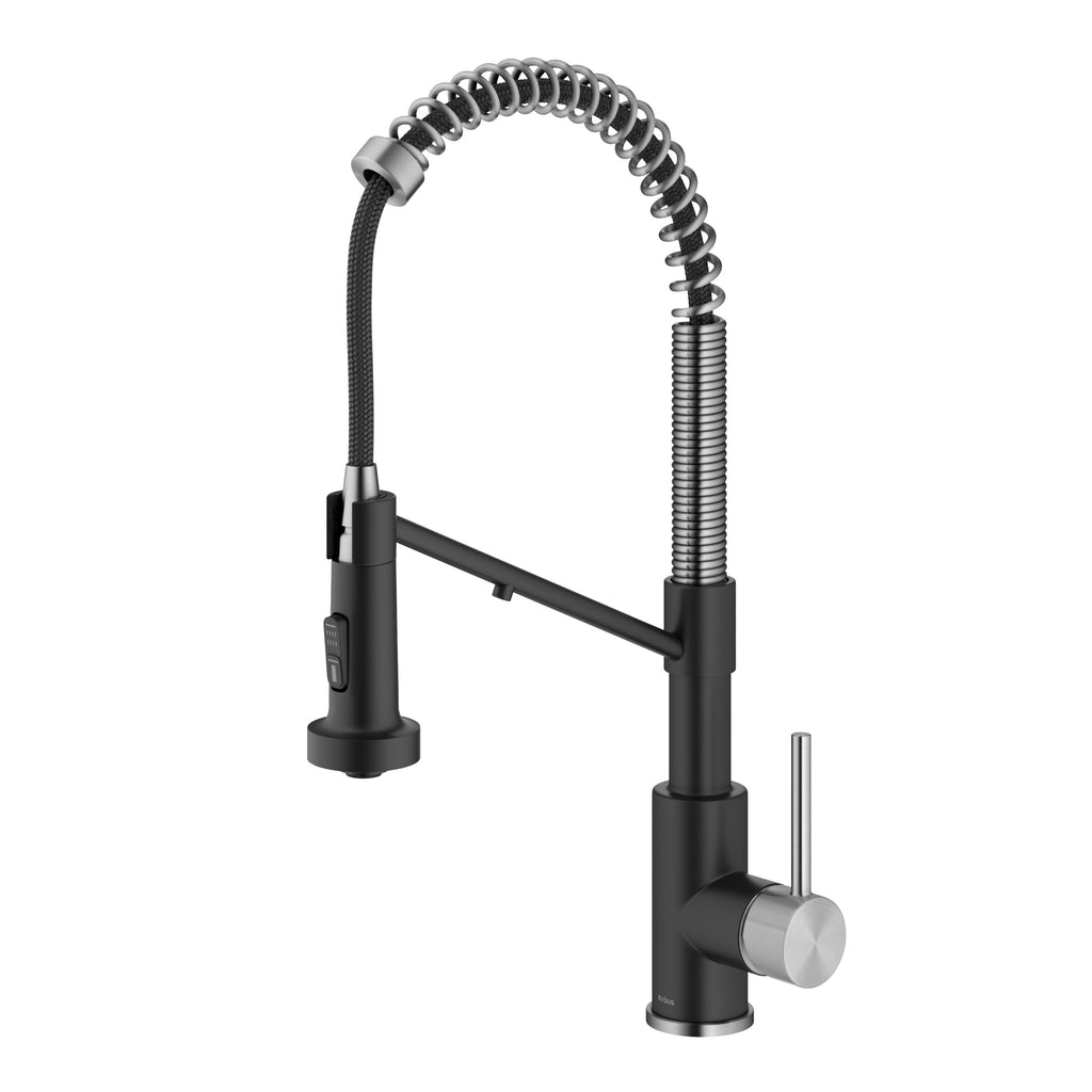 KRAUS Kitchen Faucet with Integrated Filter Tap in Stainless