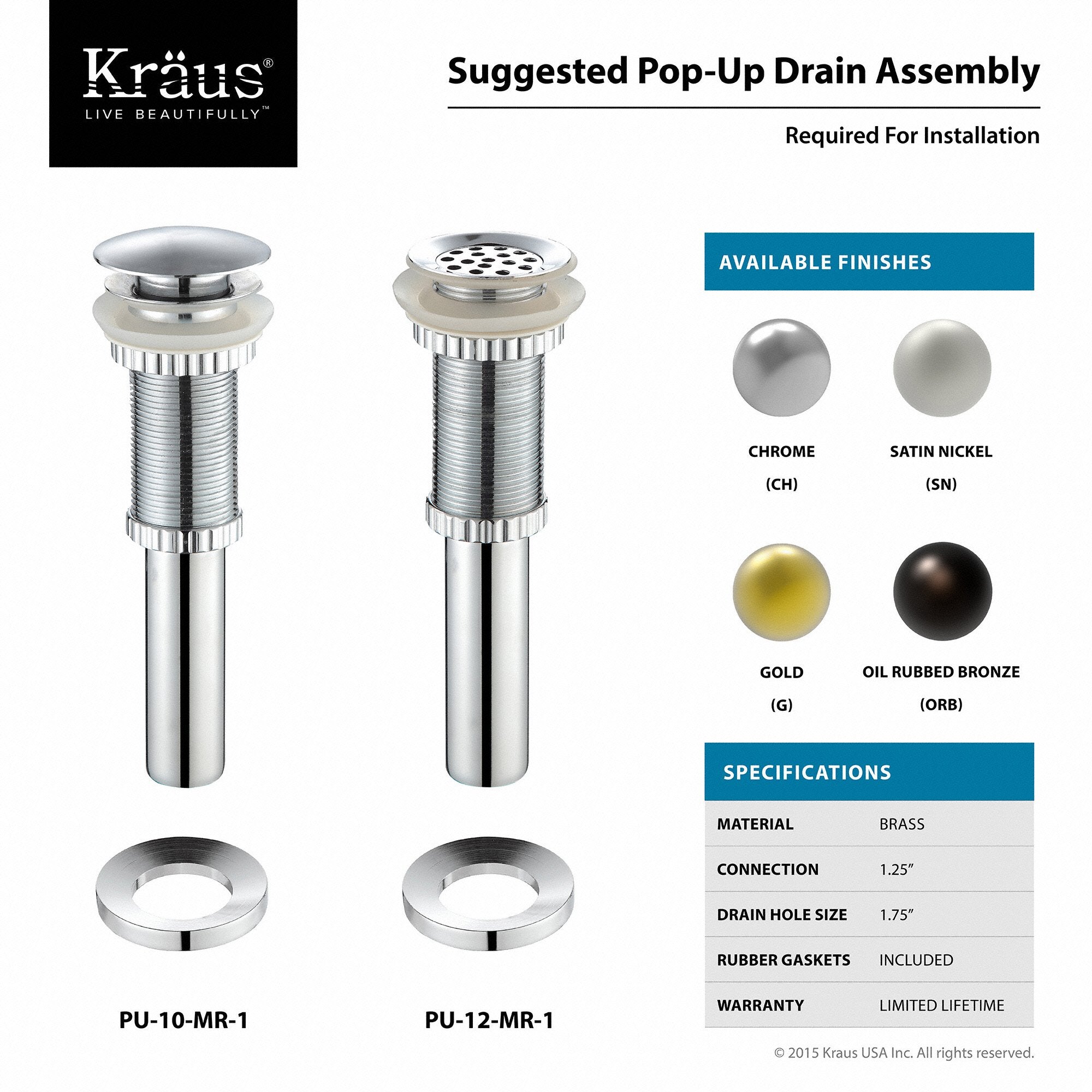 KRAUS Single Lever Waterfall Vessel Faucet with Glass Disk in Oil Rubbed Bronze and Clear KGW-1700ORB-CL | DirectSinks
