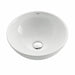 KRAUS Soft Round Ceramic Vessel Bathroom Sink in White-Bathroom Sinks-KRAUS
