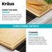 KCBT-103BB-Bamboo Cutting Board with Mobile Device Holder for most Standard Kitchen Sinks