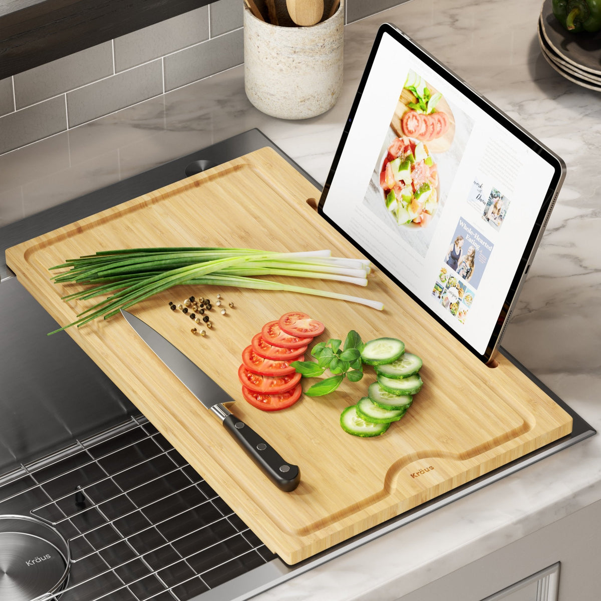 Bamboo Over-The-Sink Expandable Cutting Board - China Bamboo Products and  Kitchen Tool price