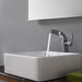KRAUS Square Ceramic Vessel Bathroom Sink in White-Bathroom Sinks-DirectSinks