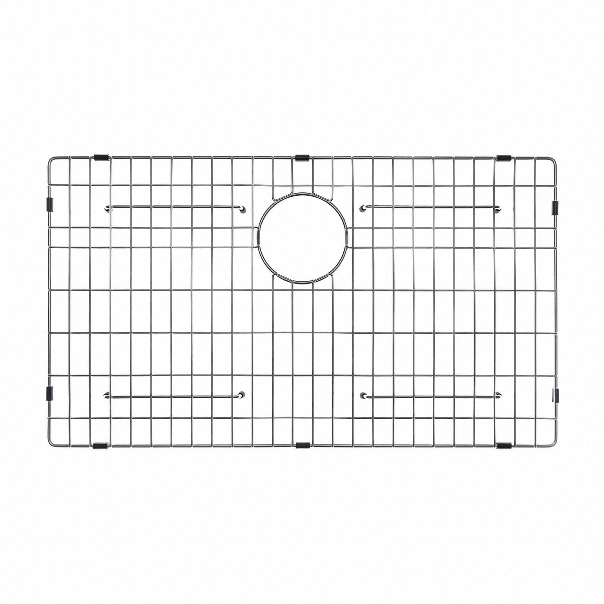 KRAUS Stainless Steel Bottom Grid with Protective AntiScratch Bumpers