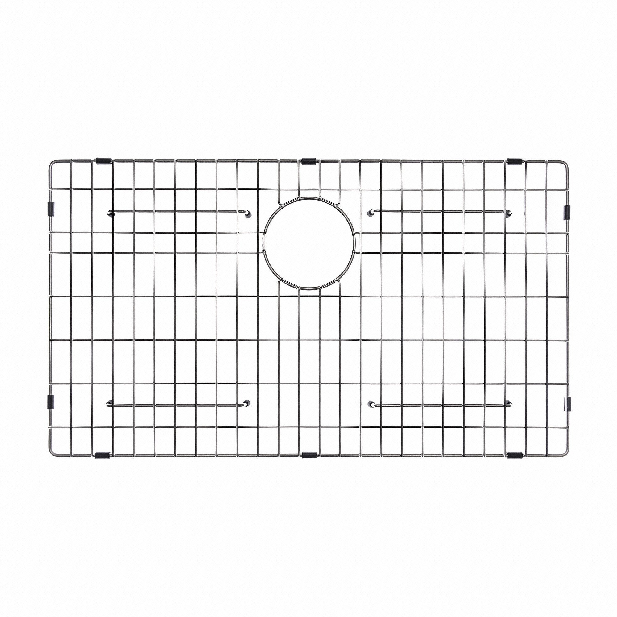 KRAUS Stainless Steel Bottom Grid with Protective Anti-Scratch Bumpers for KHF200-33 Kitchen Sink-Kitchen Accessories-KRAUS