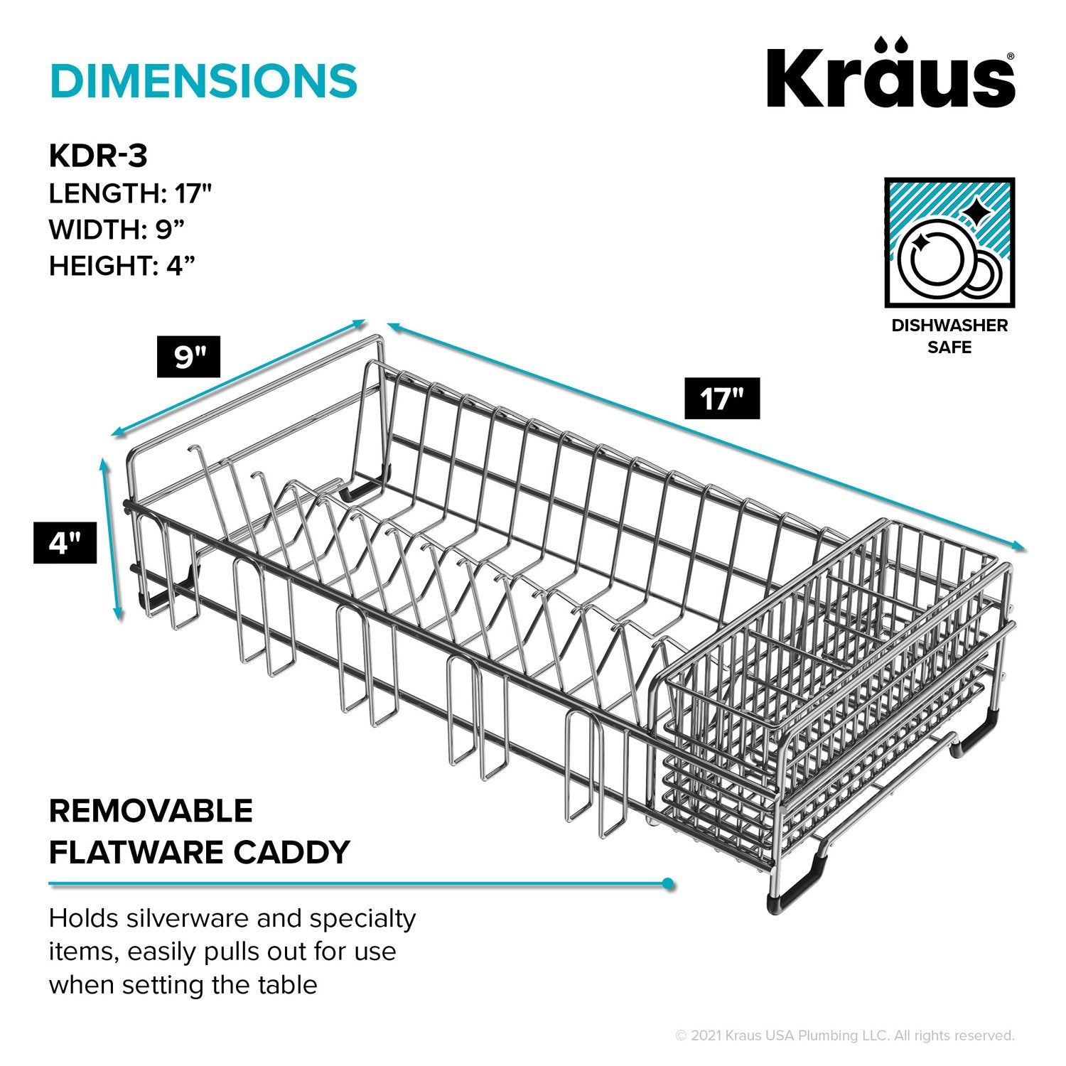Kraus Drying Rack KRAUS Stainless Steel Workstation Sink Dish & Utensil Drying Rack ...