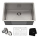 KRAUS Standart PRO 26-Inch 16 Gauge Undermount Single Bowl Stainless Steel Kitchen Sink-Kitchen Sinks-KRAUS