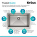 KRAUS Standart PRO 30" 16 Gauge Single Bowl Stainless Steel Farmhouse Kitchen Sink-Kitchen Sinks-DirectSinks