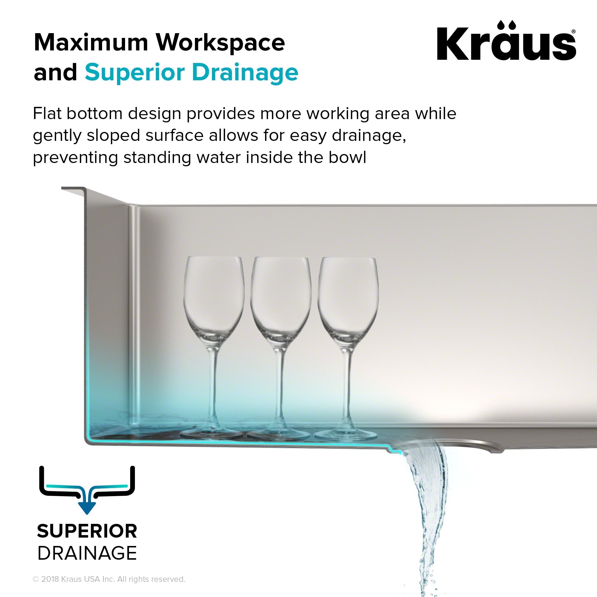 KRAUS Standart PRO 30" 16 Gauge Undermount Single Bowl Stainless Steel Kitchen Sink-Kitchen Sinks-DirectSinks