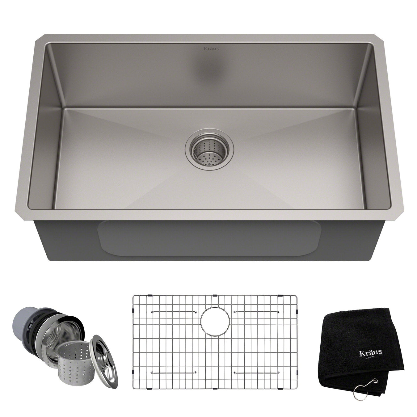 Undermount Single Bowl Sinks for 33" Cabinets