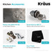 KRAUS Standart PRO 32" 16 Gauge Undermount Single Bowl Stainless Steel Kitchen Sink-Kitchen Sinks-DirectSinks