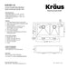 KRAUS Standart PRO 33" 16 Gauge 60/40 Double Bowl Stainless Steel Farmhouse Kitchen Sink-Kitchen Sinks-DirectSinks
