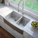 KRAUS Standart PRO 33" 16 Gauge 60/40 Double Bowl Stainless Steel Farmhouse Kitchen Sink-Kitchen Sinks-DirectSinks