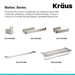 KRAUS Stelios™ Bathroom Robe and Towel Hook-Bathroom Accessories-KRAUS