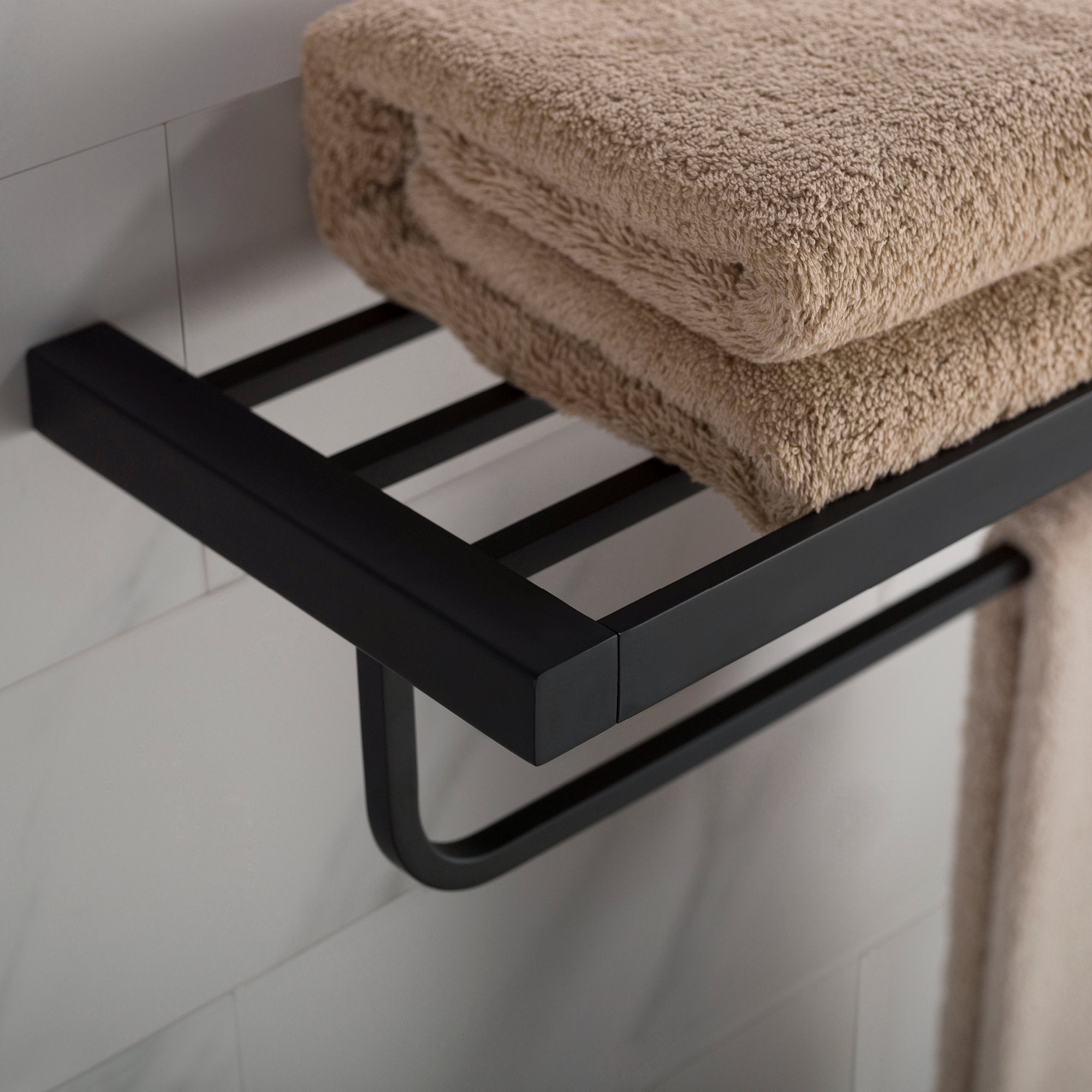 KRAUS Stelios™ Bathroom Shelf with Towel Bar-Bathroom Accessories-KRAUS