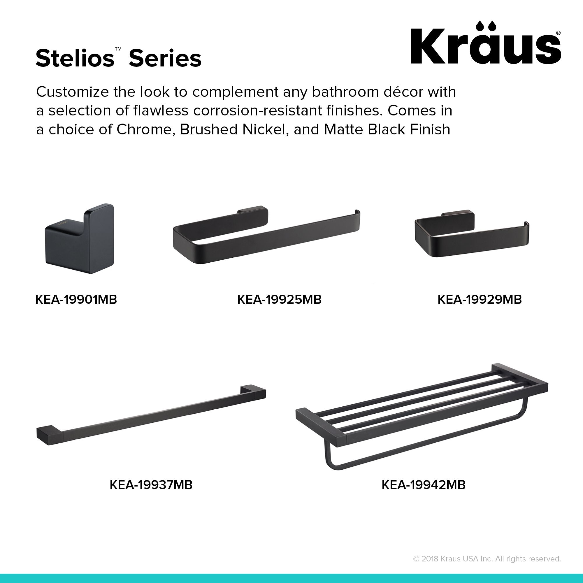 KRAUS Stelios™ Bathroom Towel Ring-Bathroom Accessories-KRAUS