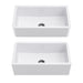 KRAUS Turino 33" Reversible Apron Front Fireclay Kitchen Sink in Matte White-Kitchen Sinks-DirectSinks