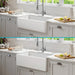 KRAUS Turino 33" Reversible Apron Front Fireclay Kitchen Sink in Matte White-Kitchen Sinks-DirectSinks